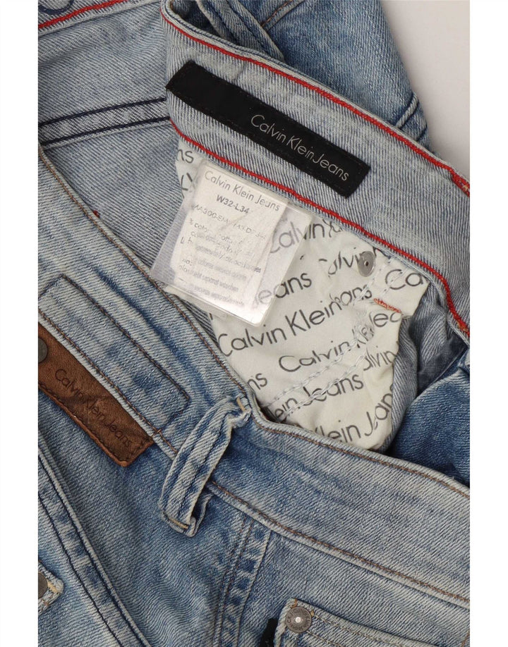 Calvin Klein muške ravne traperice W32 L34 plavi pamuk