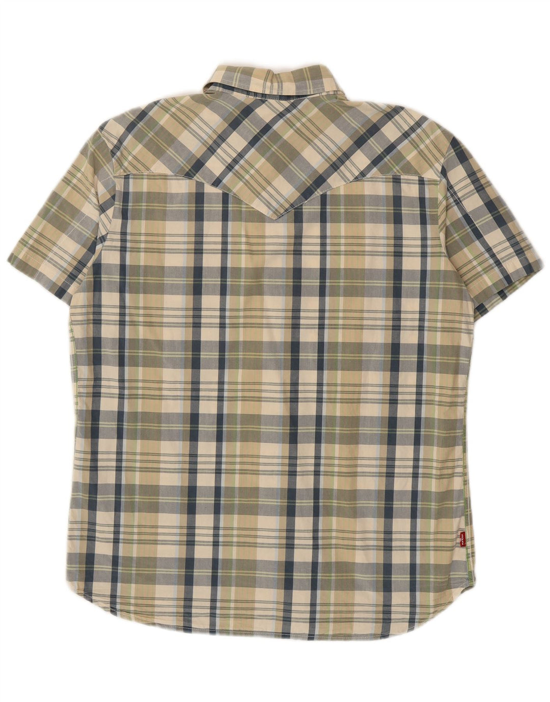 Levi's muška košulja kratkih rukava, veliki zeleni karirani pamuk