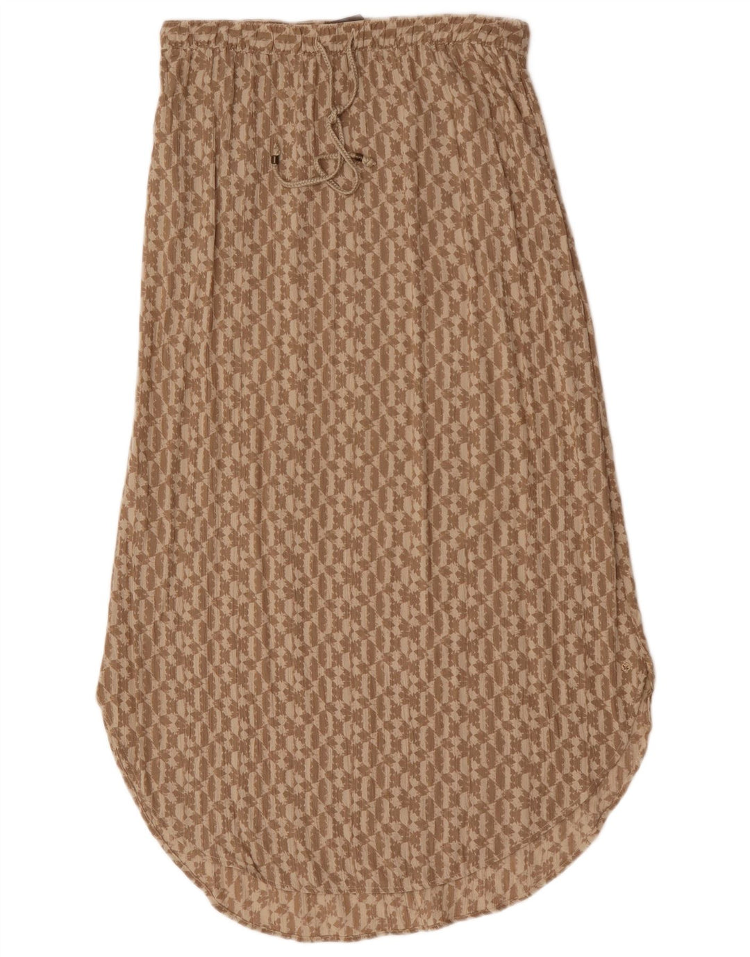 Eddie Bauer ženska maksi suknja UK 14 srednje W30 bež geometrijski rajon