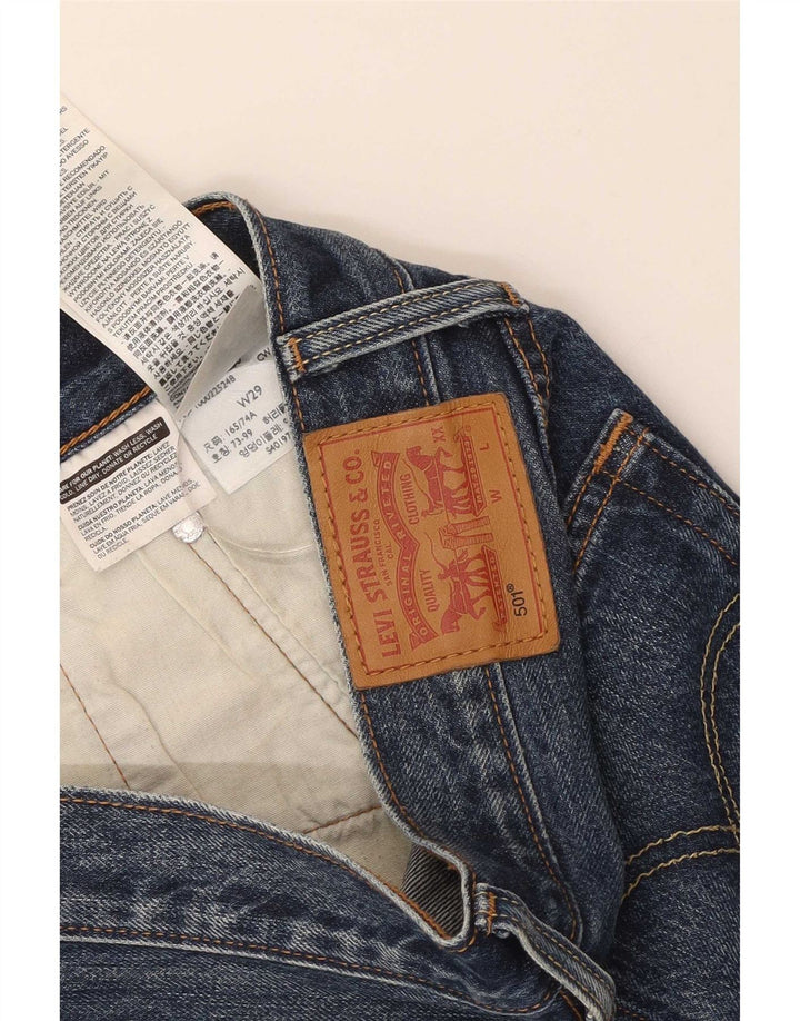 Levi's ženske vruće hlačice od trapera W29 srednje plavi pamuk