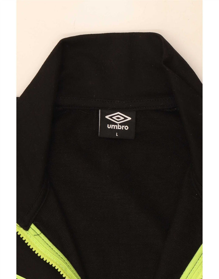 Umbro muška gornja jakna od trenirke, veliki crni poliester