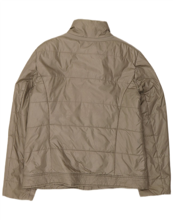 Ženska podstavljena jakna Geox Respira UK 14 veliki sivi poliamid