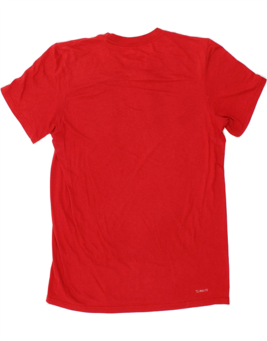 ADIDAS Mens Graphic T-Shirt Top Medium Red Cotton Vintage Adidas and Second-Hand Adidas from Messina Hembry 