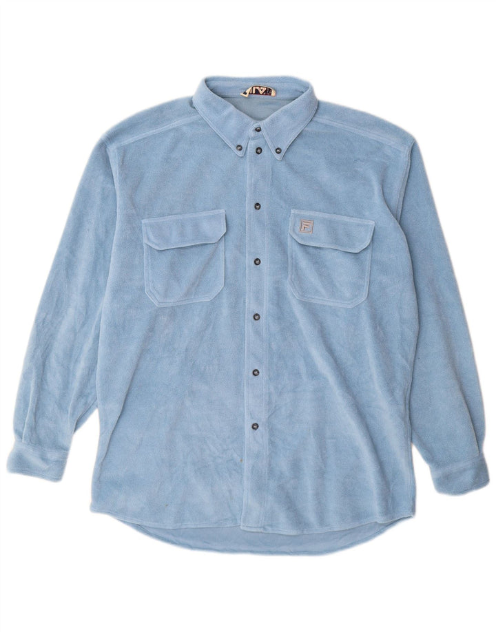 FILA muška majica od flisa IT 52/54 veliki plavi poliester