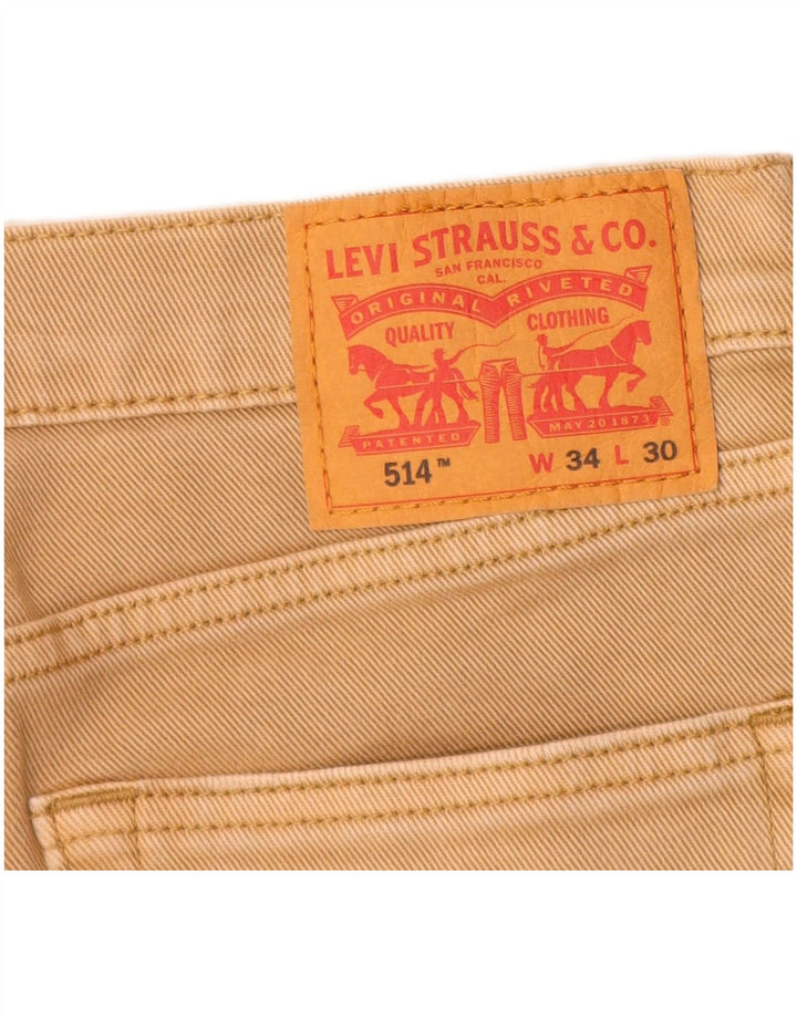 Levi's muške kratke traper hlače 514 W34 velike, bež pamuk