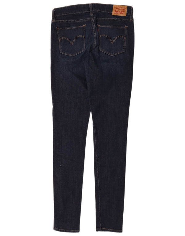Levi's ženske 711 uske traperice W27 L31 tamnoplavi pamuk