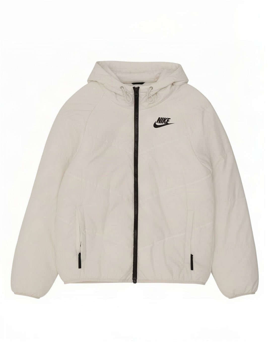 Nike muška vjetrovka s kapuljačom UK 36 Mala bijela poliesterska