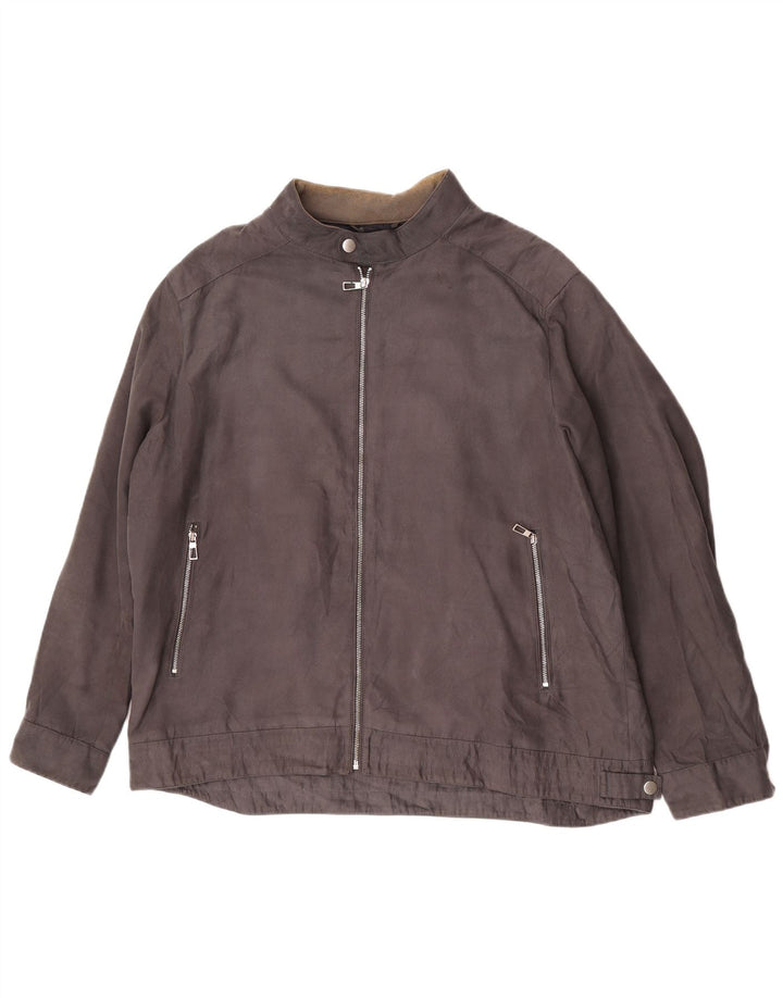 Marks & Spencer muška bomber jakna UK 46 3XL sivi poliester