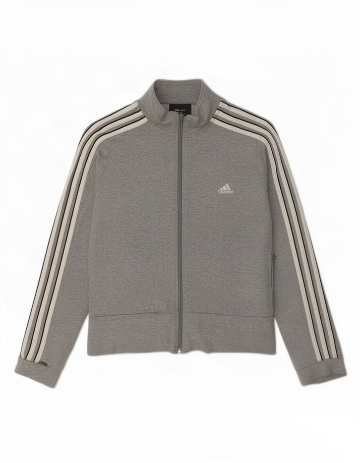 Adidas ženska gornja jakna za trenirku UK 14 srednje sivi pamuk