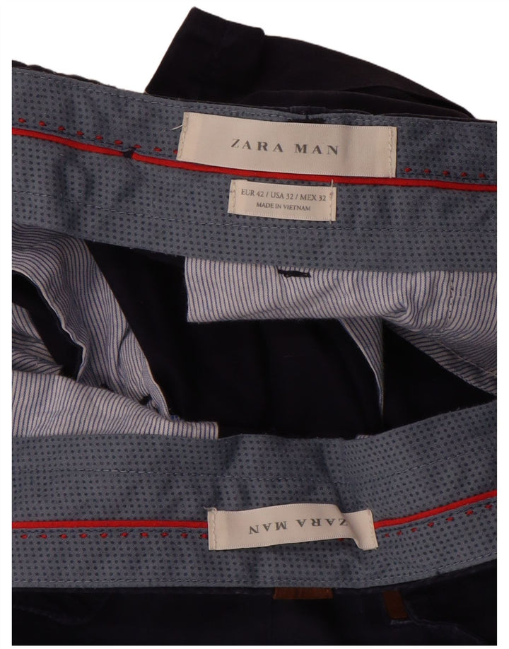 Zara muške chino kratke hlače EU 42 Large W32 tamnoplave