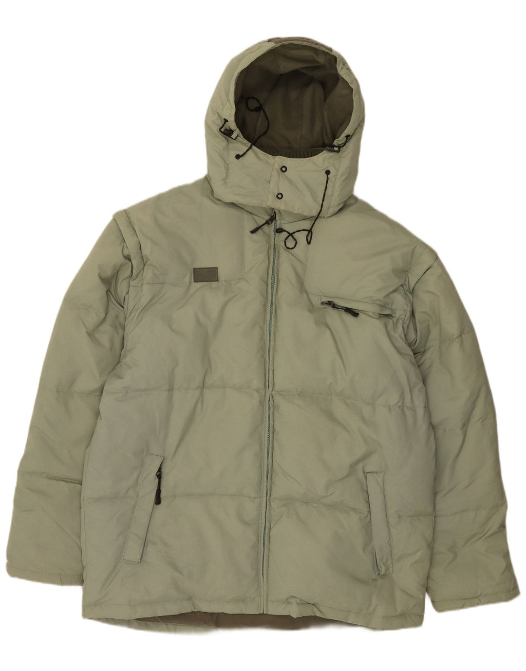 Fila muška podstavljena jakna s kapuljačom UK 44 2XL zeleni poliamid