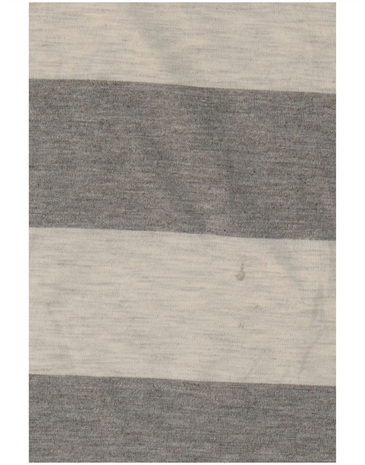 LOTTO Mens Polo Shirt 2XL Grey Striped