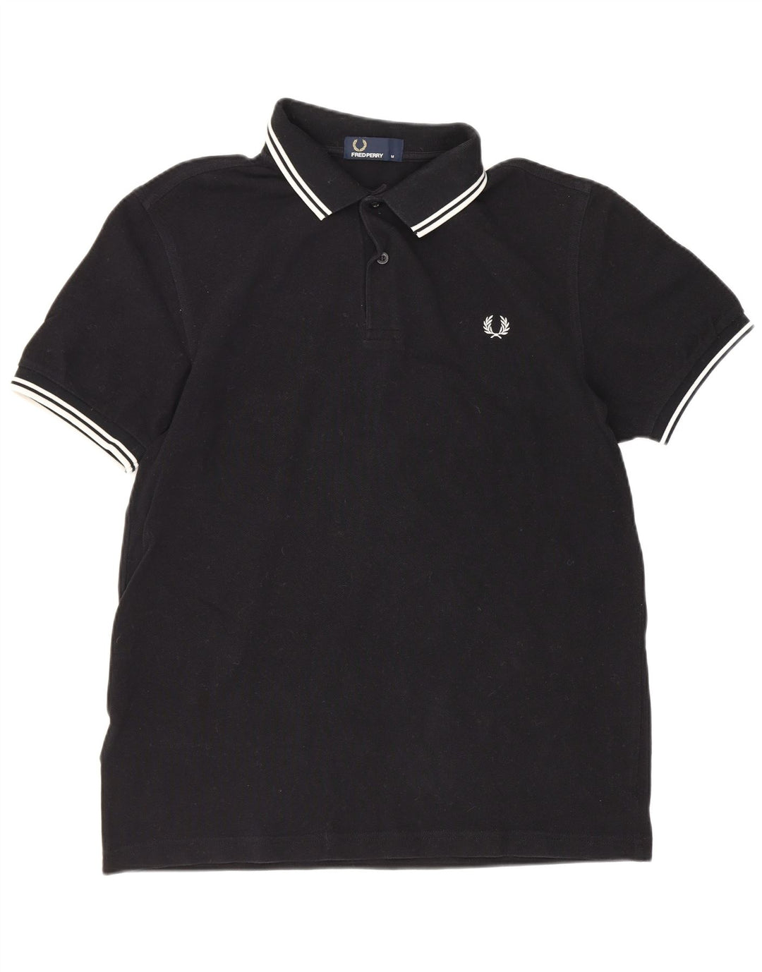 Fred Perry muška polo majica Srednje crni pamuk