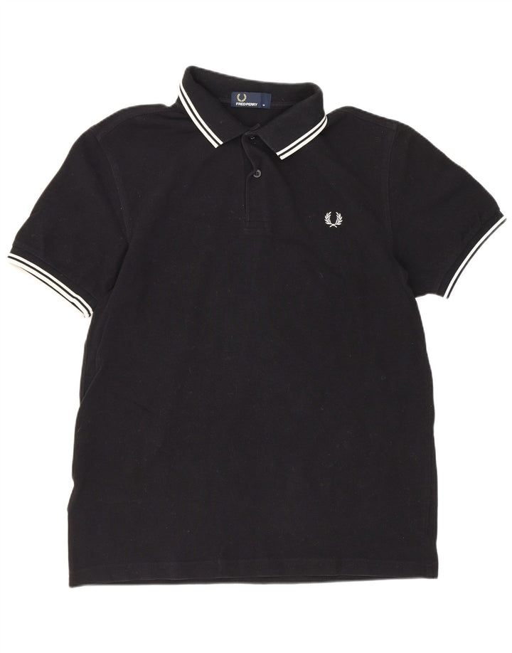 Fred Perry muška polo majica Srednje crni pamuk