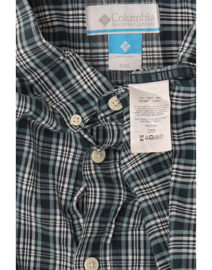 Columbia muška košulja 2XL zeleni karirani pamuk
