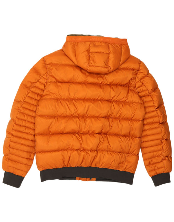 Scotch & Soda muška podstavljena jakna s kapuljačom UK 42 XL narančasti poliamid