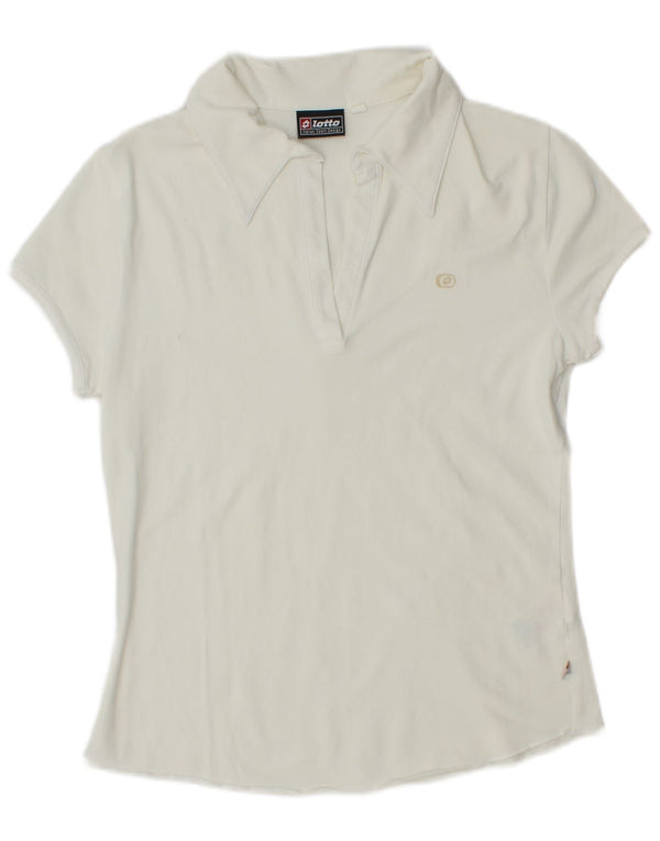 Lotto ženska polo majica UK 16 Veliki bijeli pamuk