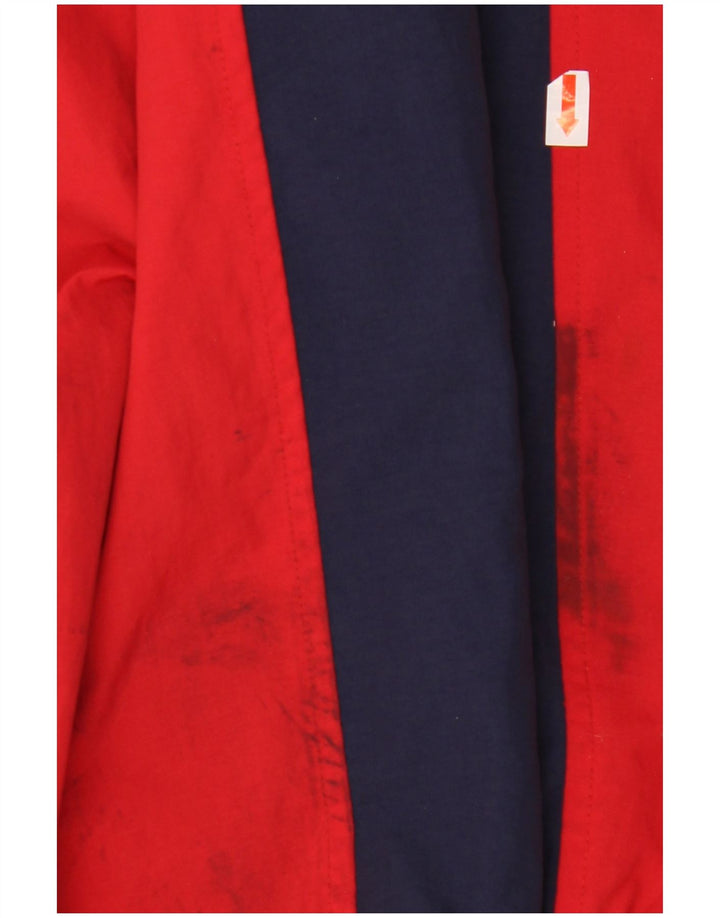 FILA Muška kišna jakna s kapuljačom UK 40 Large Blue Colourblock poliamid