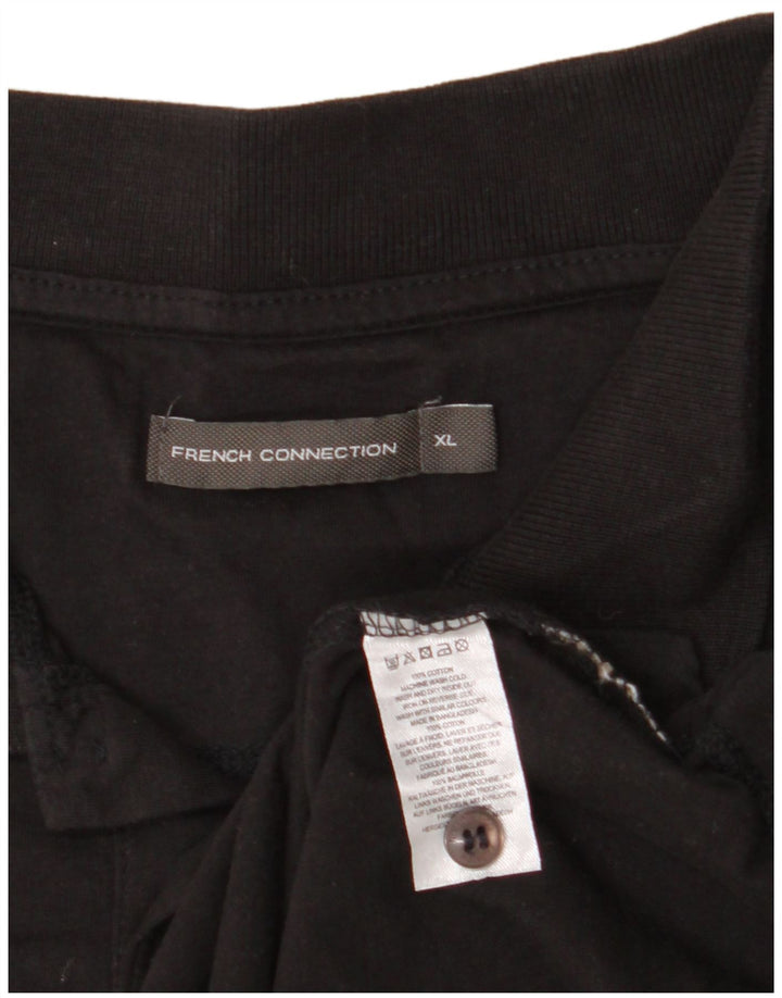 FRENCH CONNECTION Muška polo majica XL crni pamuk