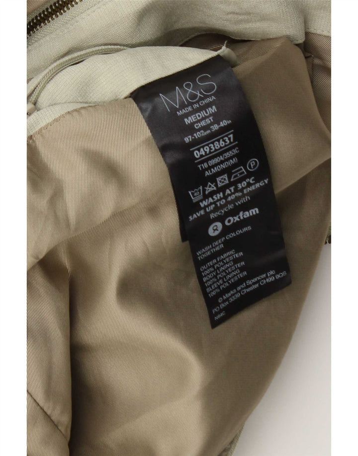 Marks & Spencer muška bomber jakna UK 38 Srednje zeleni poliester