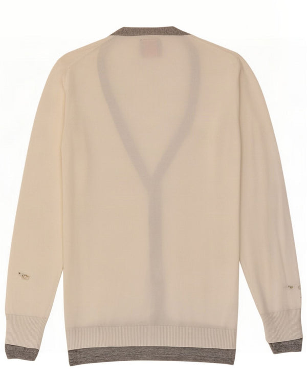 Sun68 Ženski kardigan džemper UK 14 Large White Cotton