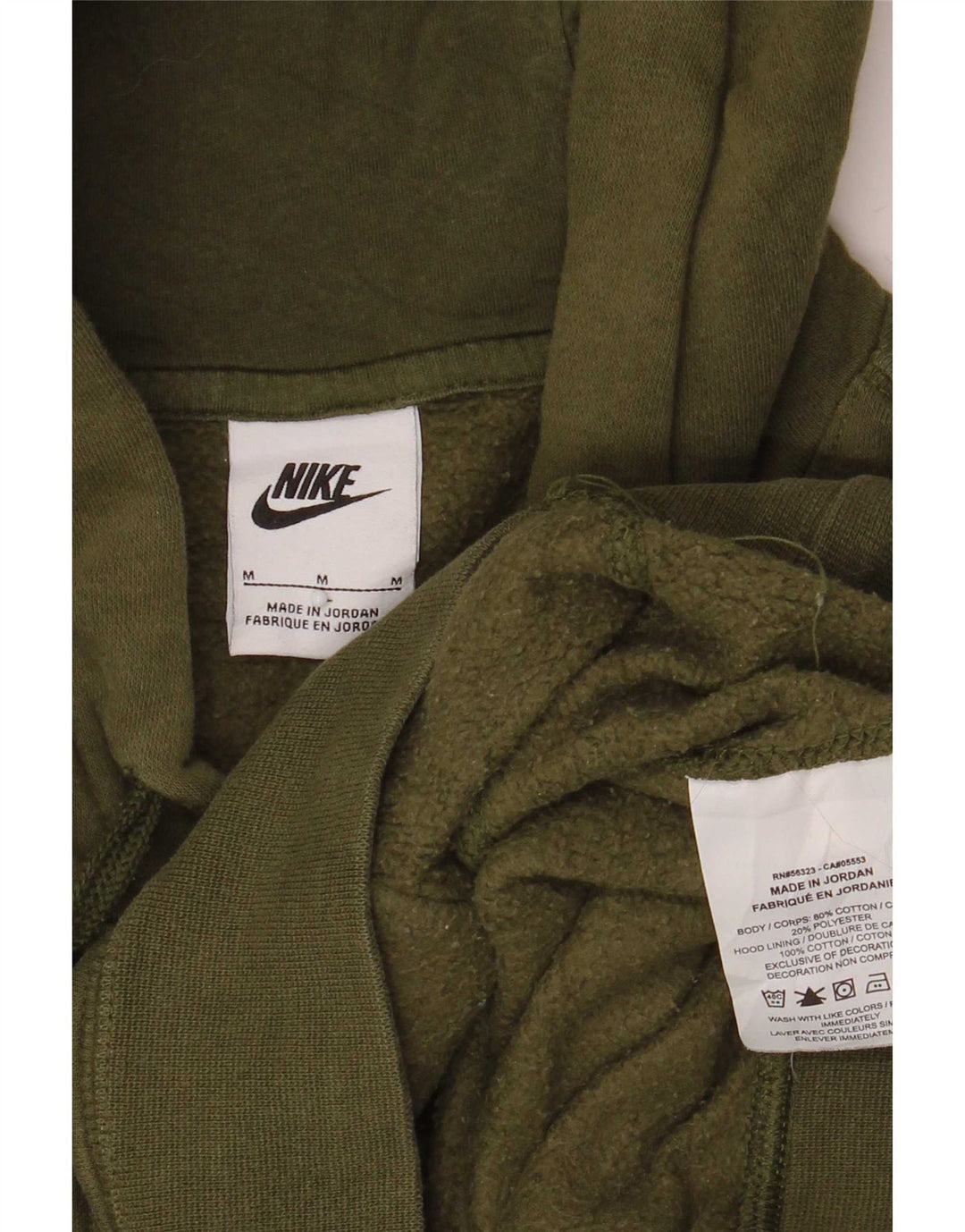 Nike muška majica s kapuljačom, srednji kaki pamuk