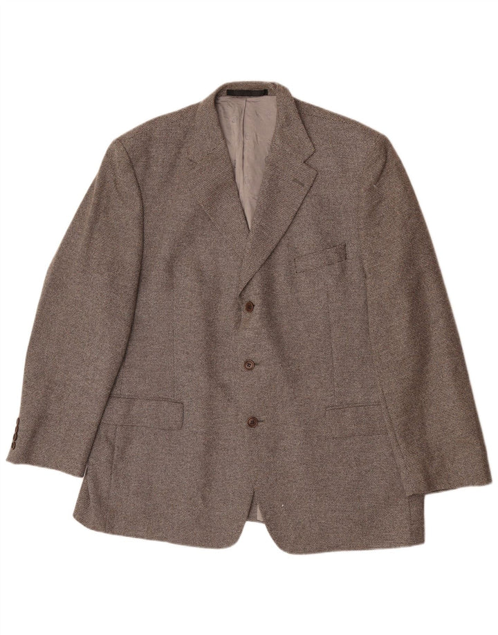Marks & Spencer muška jakna sako s 3 gumba UK 46 XL siva vuna