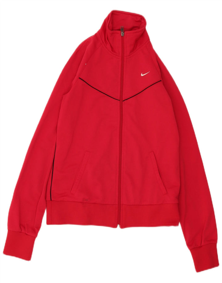 Nike ženska gornja jakna za trenirku UK 12 Srednje ružičasti poliester