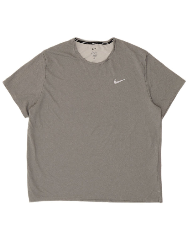 NIKE muška Dri Fit majica kratkih rukava XL sivi poliester