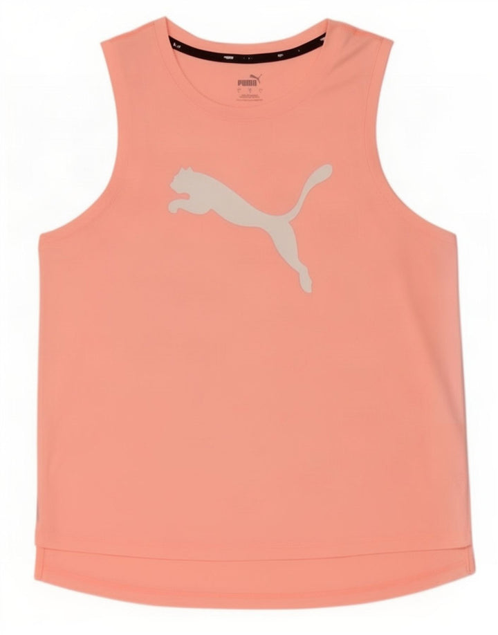 Puma ženski grafički prsluk UK 16 veliki ružičasti poliester