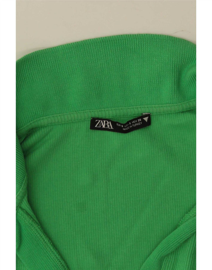 Zara ženska polo haljina UK 8 Mala zelena