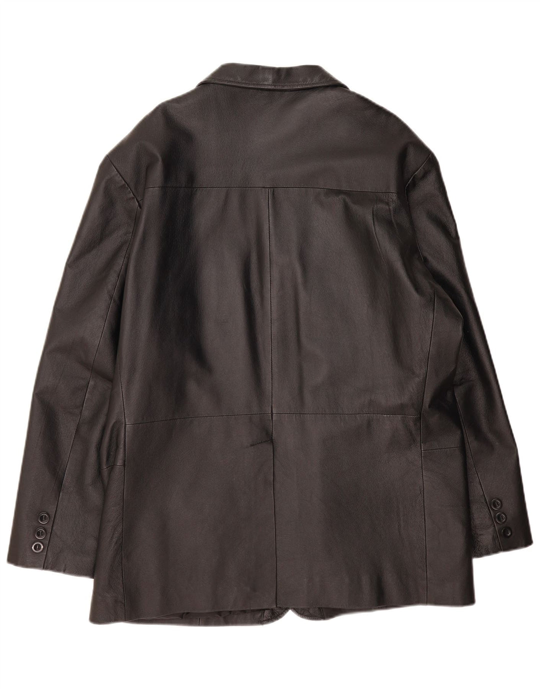 Vintage muška kožna jakna sa 3 gumba UK 42 XL crna koža