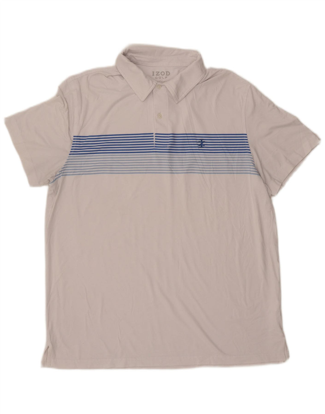 IZOD muška polo majica s velikim bijelim prugama od poliestera