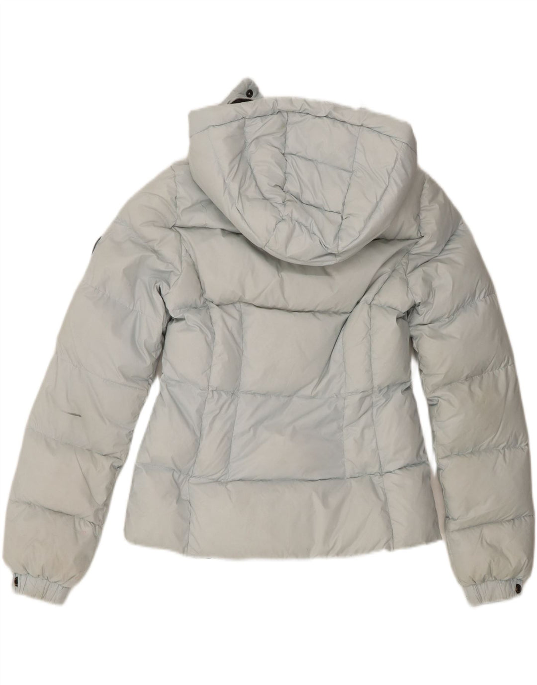 Superdry ženska podstavljena jakna s kapuljačom UK 8 Mali plavi najlon