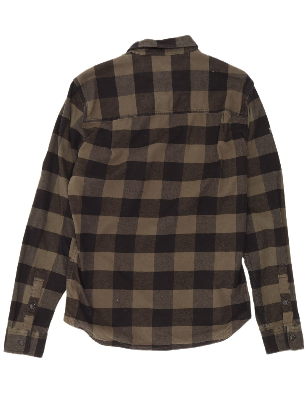 Superdry muška košulja od flanela Lumberjack, srednji kaki pamuk od ginghama