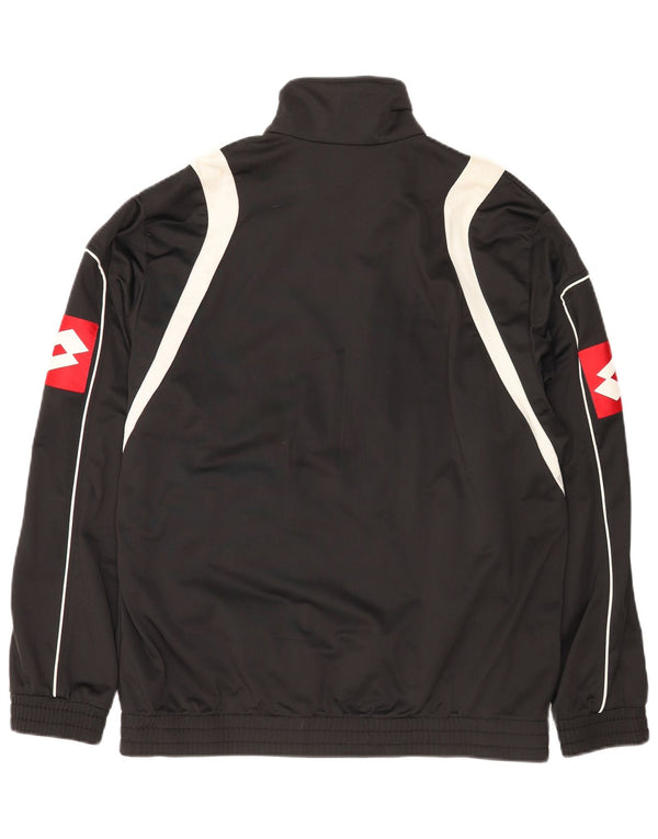 Lotto muška grafička gornja jakna od trenirke XL, crni poliester u boji