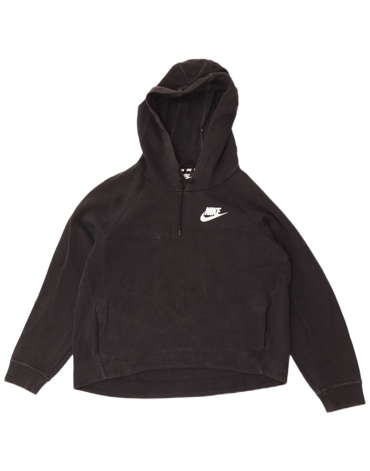 Ženska majica s kapuljačom Nike Graphic UK 14 srednje crna