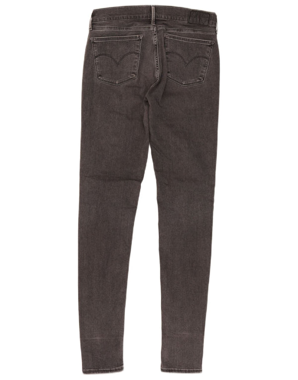 Levi's ženske 710 super uske traperice W27 L32 sivi pamuk