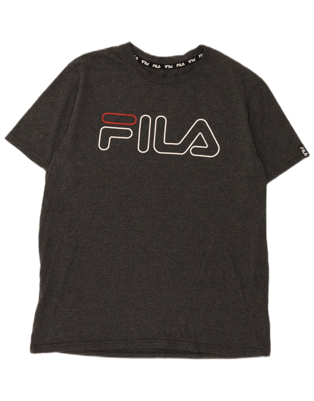 Fila muška majica kratkih rukava s grafičkim motivima, veliki sivi poliester