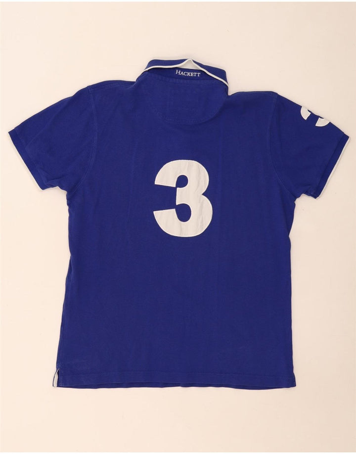 HACKETT muška krojena polo majica XL plavi pamuk