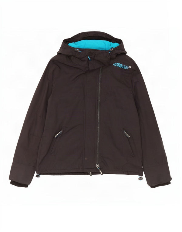 Superdry ženska jakna The Windcheater Graphic Windbreaker Jacket UK 18 XL Crna