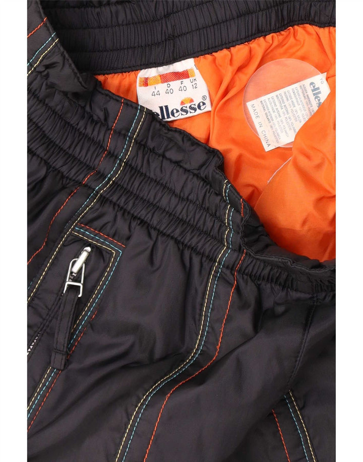 Ellesse ženske skijaške hlače za trčanje UK 12 srednje crne boje od poliamida