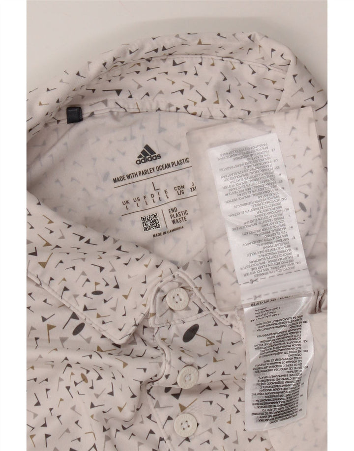 Adidas muška polo majica s velikim bijelim točkama od poliestera