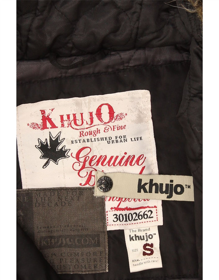 KHUJO ženska parka jakna s kapuljačom UK 10 mala crna