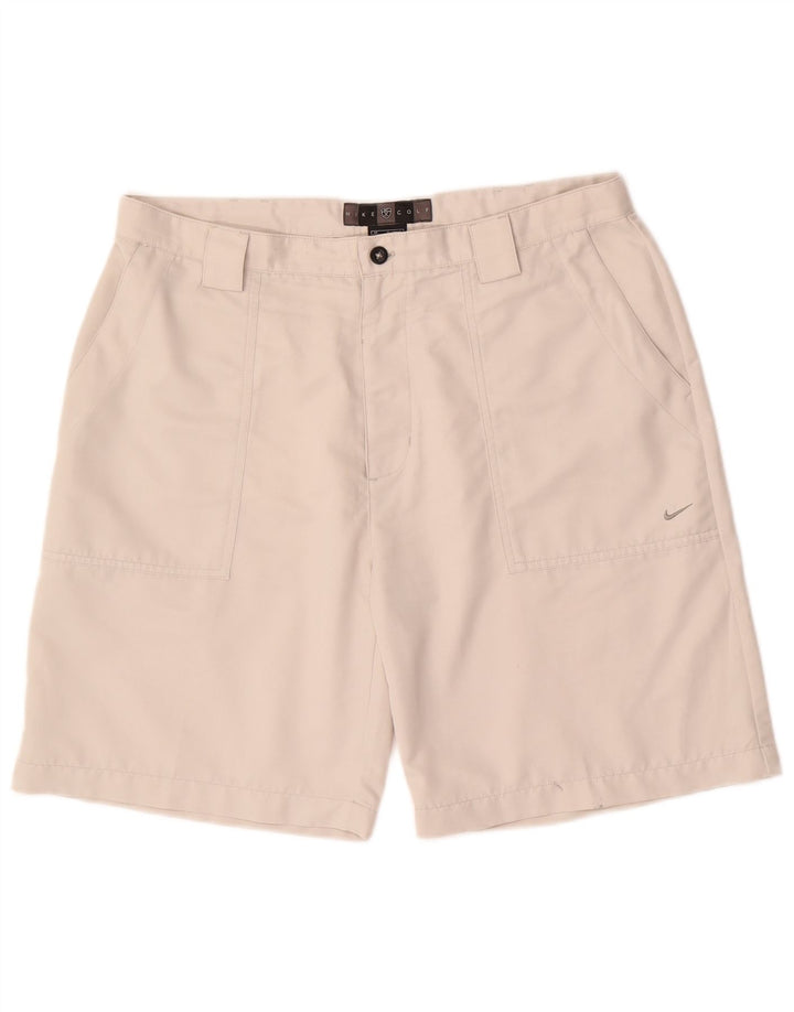 NIKE Mens Golf Chino Shorts W36 Large Beige Polyester