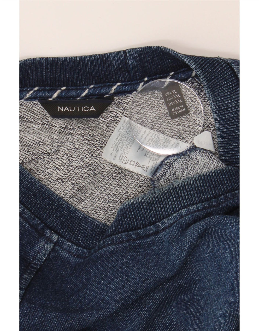 NAUTICA Mens Sweatshirt Jumper 2XL Navy Blue Cotton Vintage Nautica and Second-Hand Nautica from Messina Hembry 