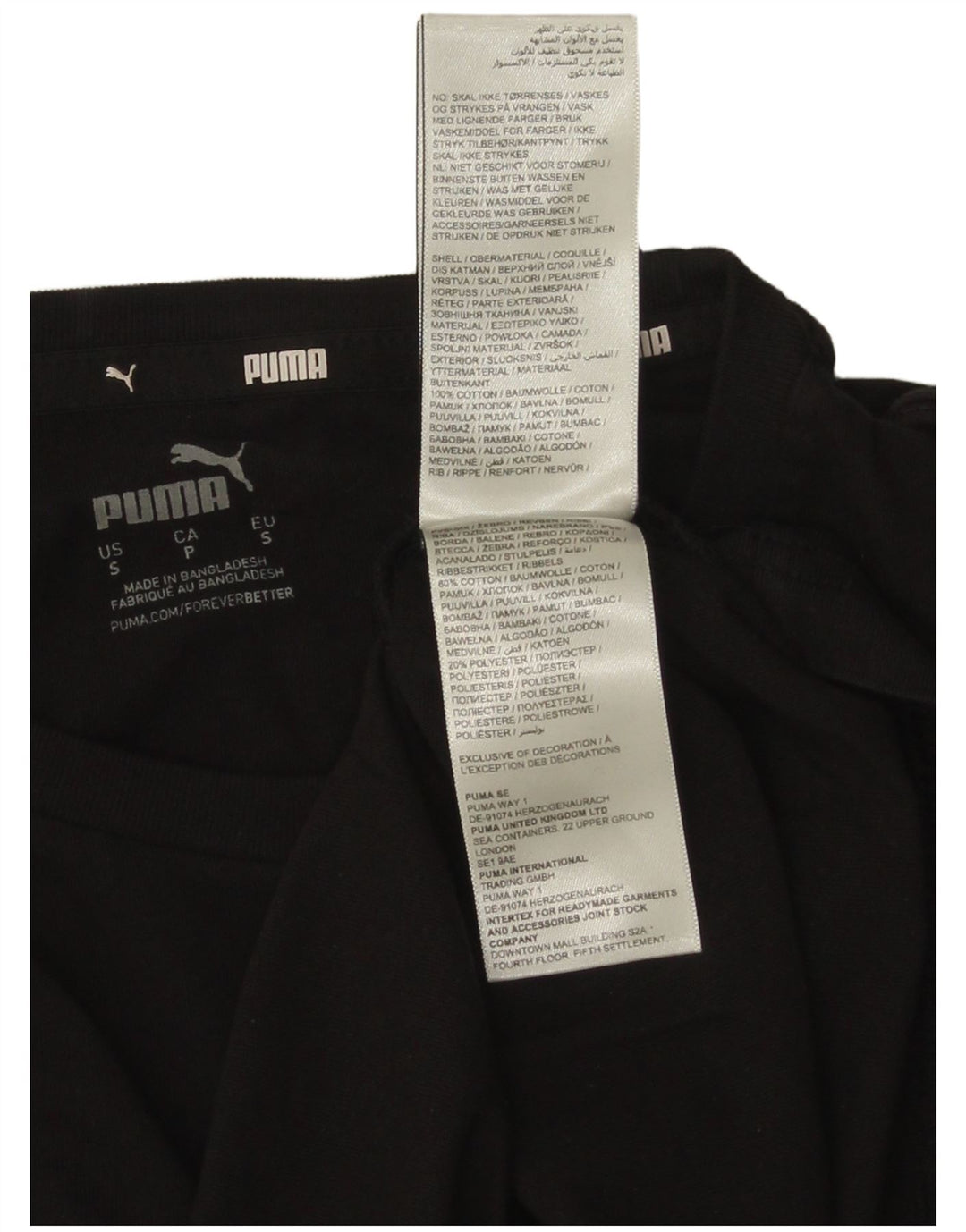 Puma muška majica kratkih rukava s grafičkim motivima, mali crni pamuk
