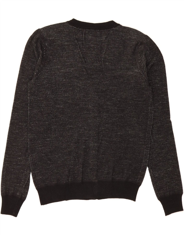 ENERGIE Mens Cardigan Sweater Medium Black Vintage Energie and Second-Hand Energie from Messina Hembry 