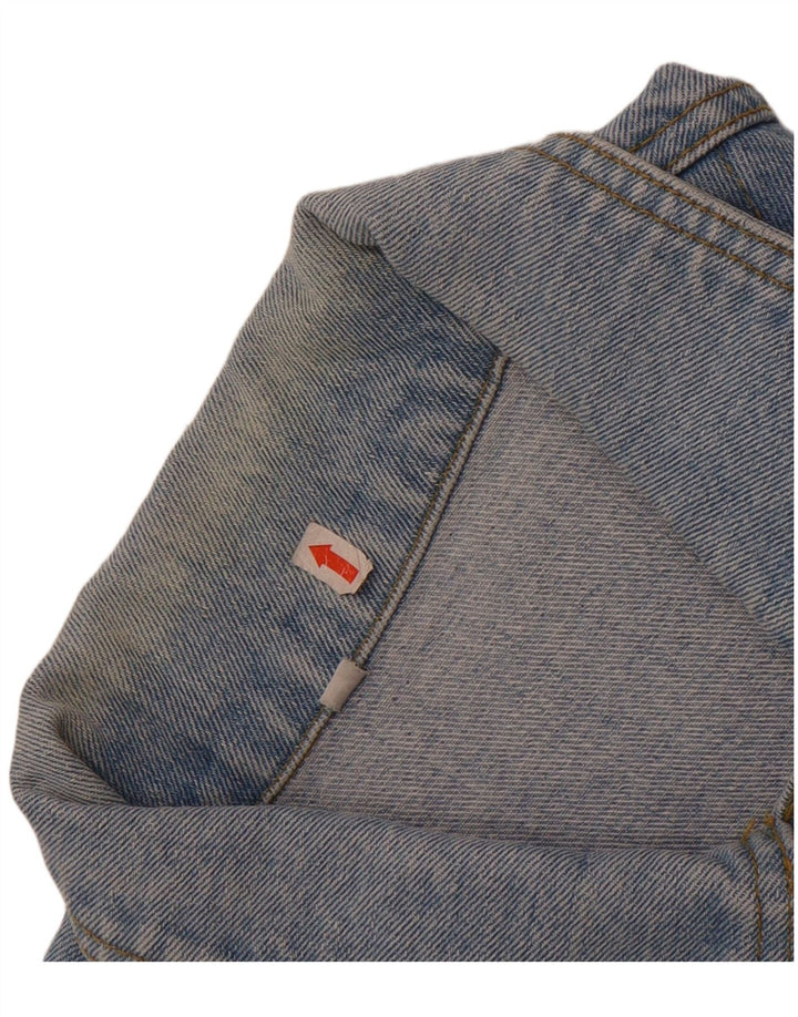 VINTAGE Mens Denim Jacket UK 36 Small Blue Cotton