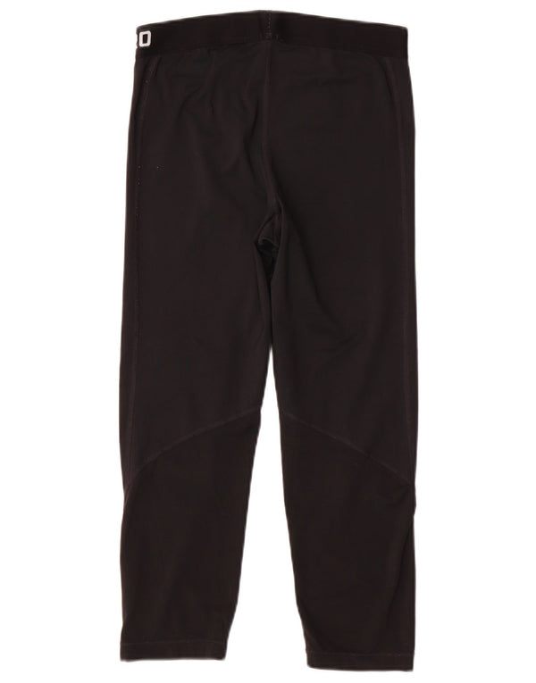 Nike Ženske Dri Fit Graphic Capri tajice UK 12 Srednje crni poliester